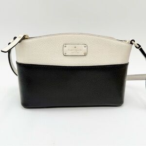 Kate Spade New York Grove Street Millie crossbody bag in a black and white